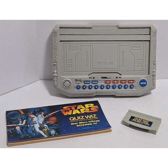 1997 TIGER QUIZ WIZ ELECTRONIC QUESTION & ANSWER GAME STAR WARS EPISODE IV - Picture 2 of 7